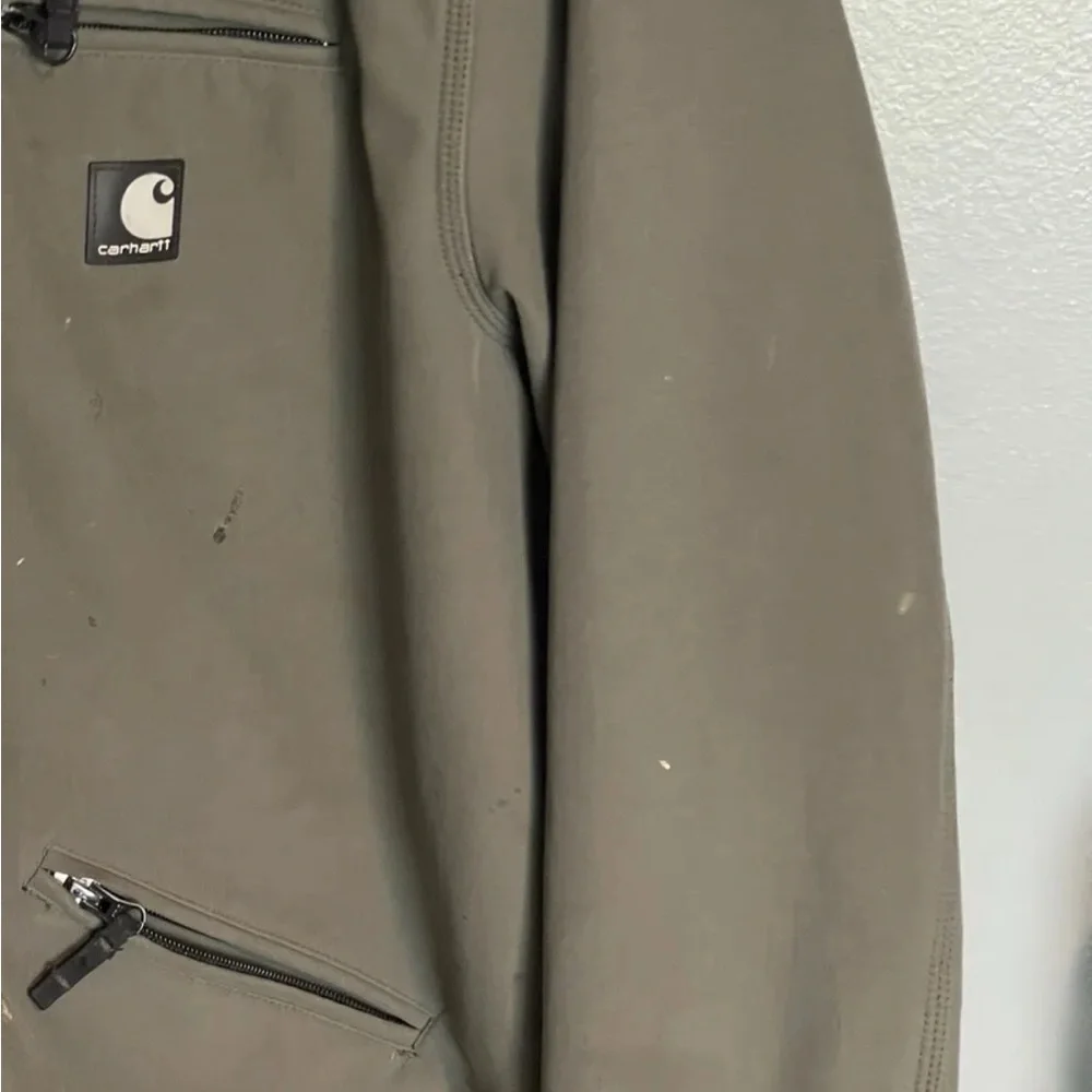 SIZE Large Tall‎ Carhartt J192 Soft-Shell Detroit Utility Jacket Olive